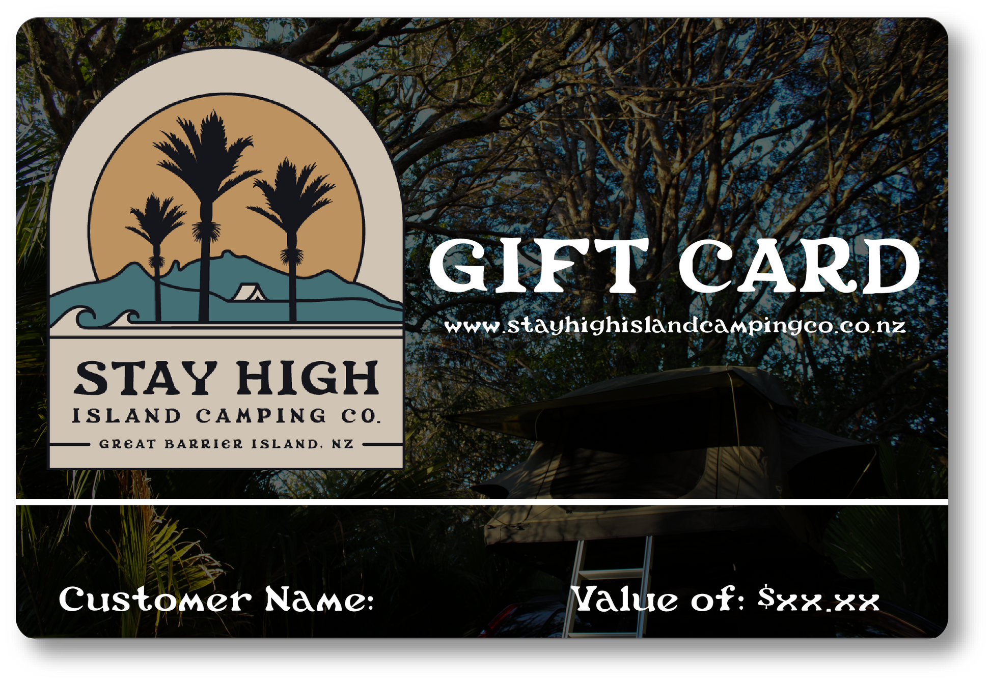 stay high island camping co gift card